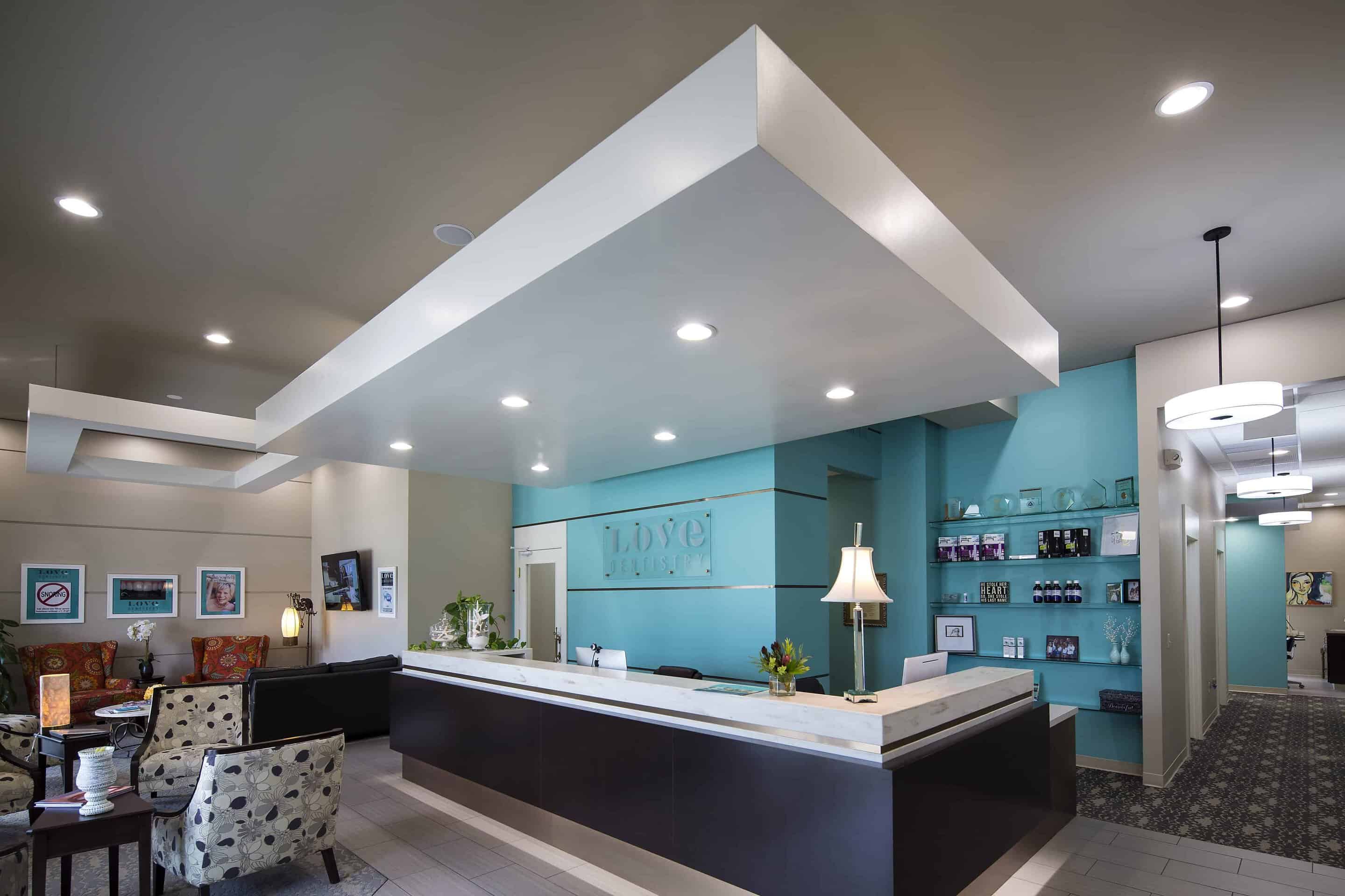 Dr. Love's spa-like office in Wichita, KS